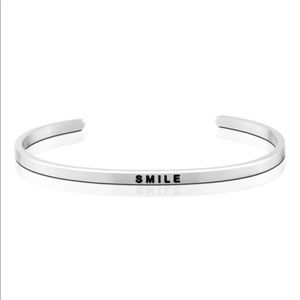 NWT! MantraBand “Smile” bracelet (silver)